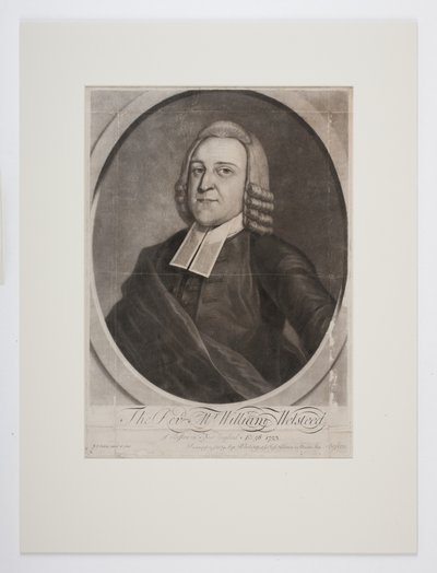 Der Rev. Mr. William Welsteed aus Boston, Neuengland, um 1753 (Mezzotint) von John Singleton Copley